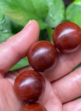 太行陈化料黑油高密玉化手串崖柏木手串水波龙胆纹木质工艺品