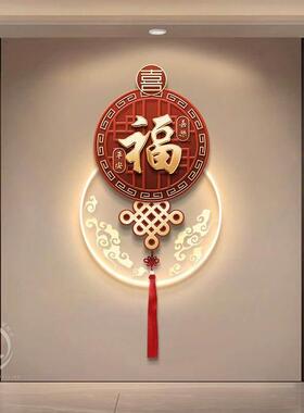 中国结入户玄关装饰中FxN8bVi5画 画新式福字新年挂画画寓意茶室
