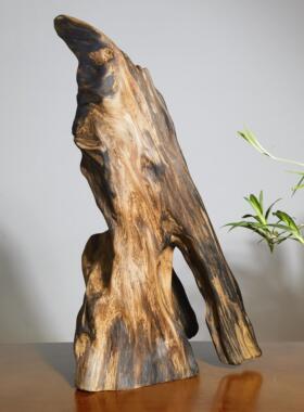 精品广西土沉香摆件自然随型风化木料根雕中式家居饰品药香味包邮