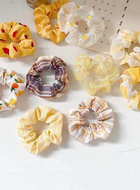 3/5/Pcs Silk Scrunchies Print Leopard Scrunchie Set Elastic