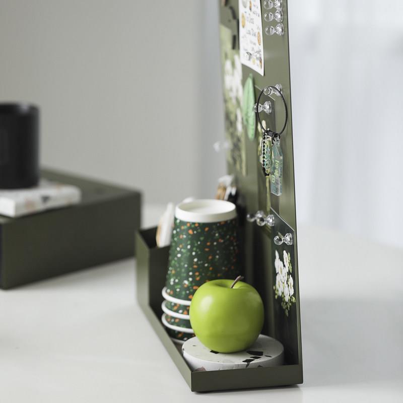 Desktop hole board storage rack ins style iron storage box multifunctional desktop storage shelf creative stationery box