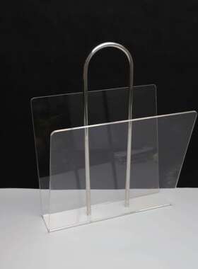 酒现代简0021约厅创装意金属手提杂志架摆件样板房店家居客创意软