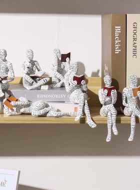 读书女人树脂摆件家居书房装饰工艺品摆饰创意书架装饰工艺品