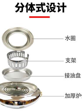 银日式台上盆电烤炉韩式烧肉炉蚊香盘电炉商用自助烤肉炉电加热炉
