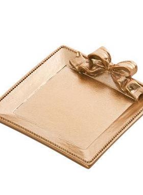 蝴蝶结ins复古树脂托盘装饰摆件