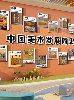 美术教室布置装饰画室美术室氛围培训机构文化墙面幼儿园环创摆件
