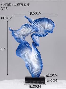 正品3D打印入户门玄关客电视柜件家居饰品大型厅艺落地雕摆塑术装