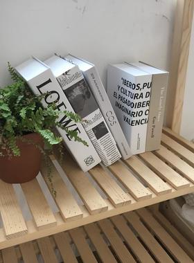 仿真假书道具 ins风北欧极简风 样板房民宿酒店装饰书桌拍照摆件