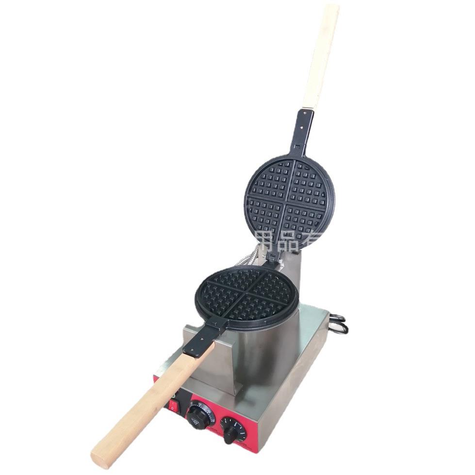 Waffle oven commercial electric rotating single-head waffle oven double-sided heating crepe machine lattice waffle machine scone machine