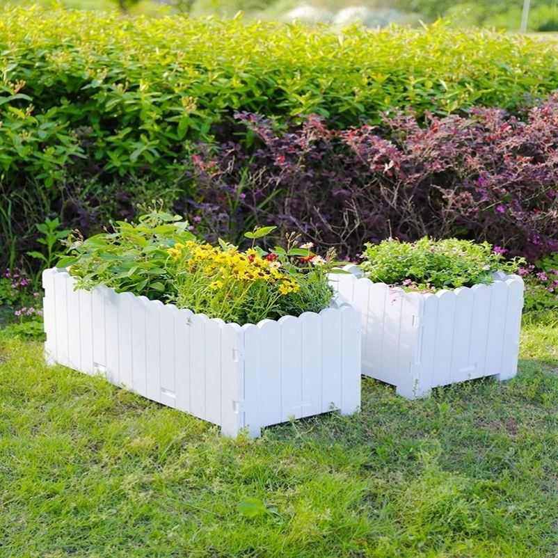 花箱户外庭院阳台种菜花盆塑胶防腐花槽特大长方形围栏种植箱,淘宝优惠券,粉丝福利购,淘宝优惠卷