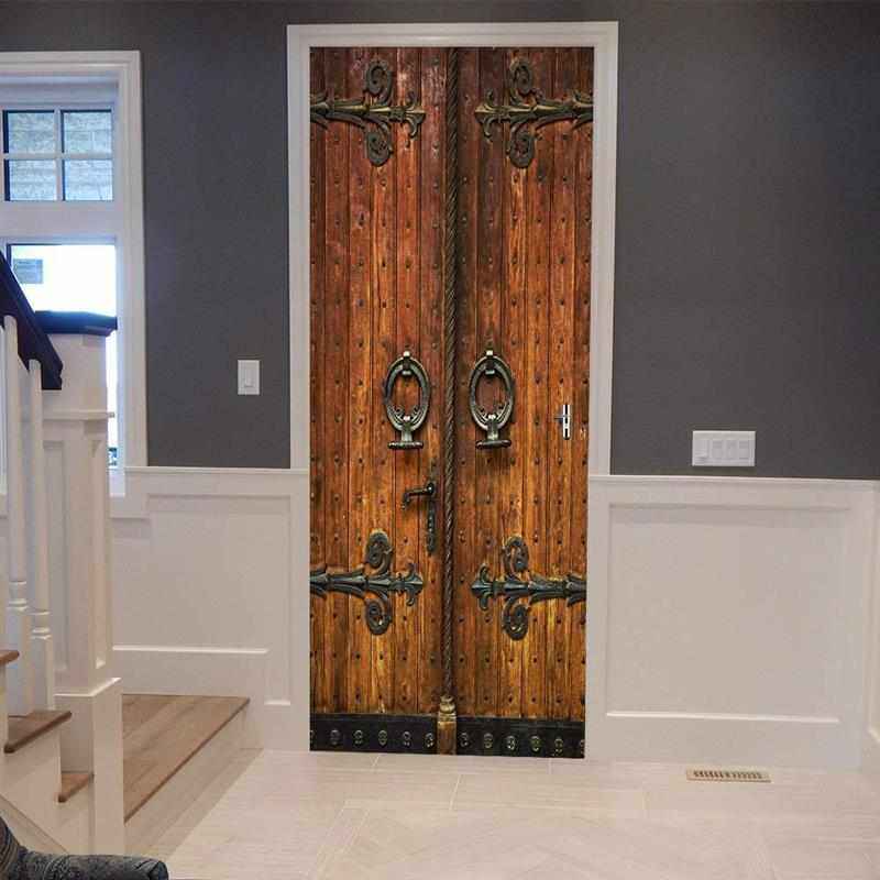 画谷货源墙画3d贴纸复古木门门贴墙画壁画货源EBAY货源,淘宝优惠券,粉丝福利购,淘宝优惠卷