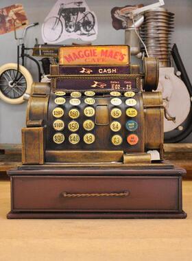复旧收款机模型家居ys166d软做装古品摆件摄铁影道具创意艺陈列摆