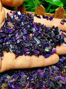 100克价天然舒俱来碎石摆件鱼缸石盆景石花园美甲装饰