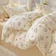 All-cotton printed four-piece set small fresh pure cotton quilt cover sheets and bedding four seasons set single and double bedding