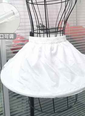 儿童公主裙短款裙撑女童短款公主裙蓬蓬裙婚纱裙撑内衬裙衬可调节