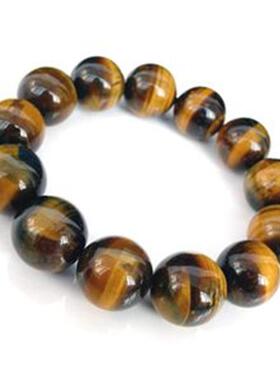 黄虎眼石手链 虎睛石手链 景区地摊直播天然黄虎眼虎睛石手链手串