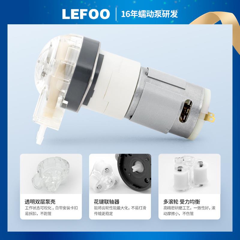 力夫12V小流量微型蠕动泵实验室可调节小水泵静音家用直流高精度 - 图0