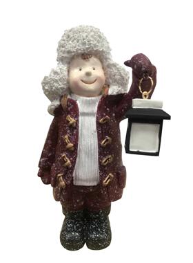 跨境新款儿童树脂灯笼道具风和日丽儿童太阳灯雕塑雕像娃娃摆件