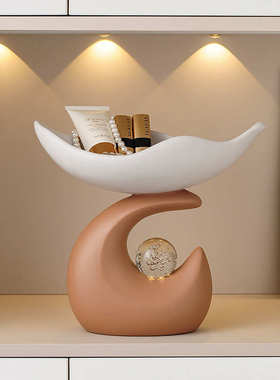 轻奢高级招财桌面收纳摆件家居客厅电视酒柜玄关办公室乔迁装饰品