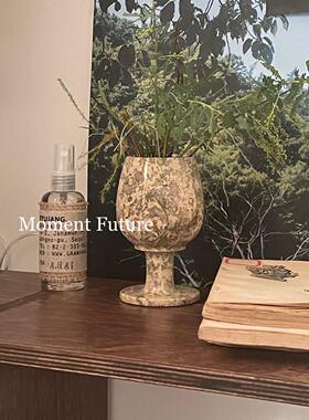 瞬间未来韩国中世纪风格覆古饰品珊瑚石酒杯酒杯展示花瓶