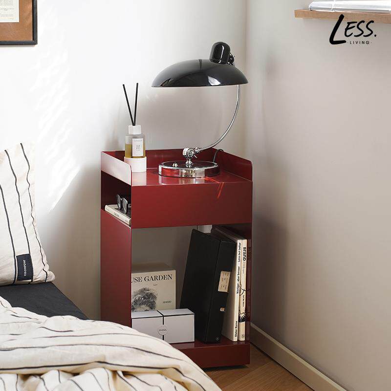 lessliving北欧沙发边几家用卧室网红床头柜可移动推车收纳边柜 - 图1