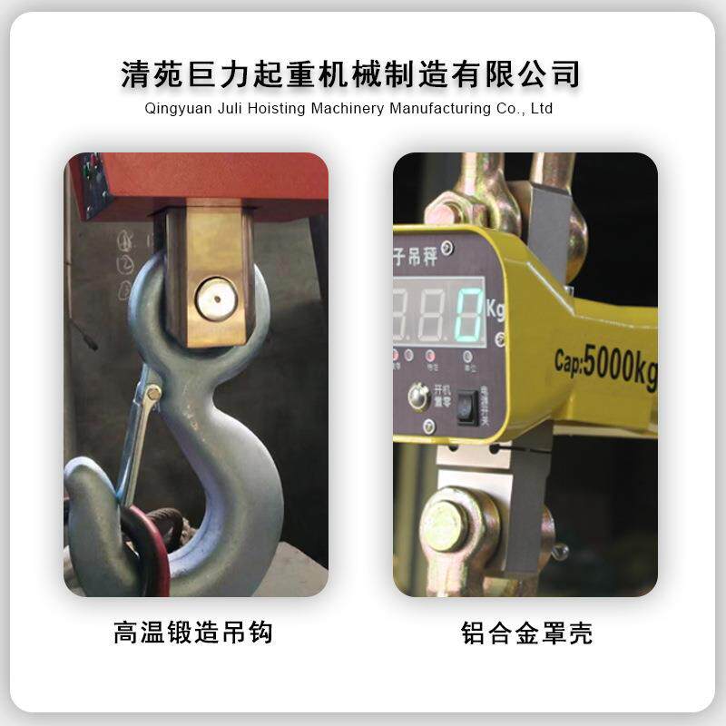 跨境供应OCS电子吊钩秤直视款吊称方壳1吨吨5吨工业吊秤无线遥控 - 图1