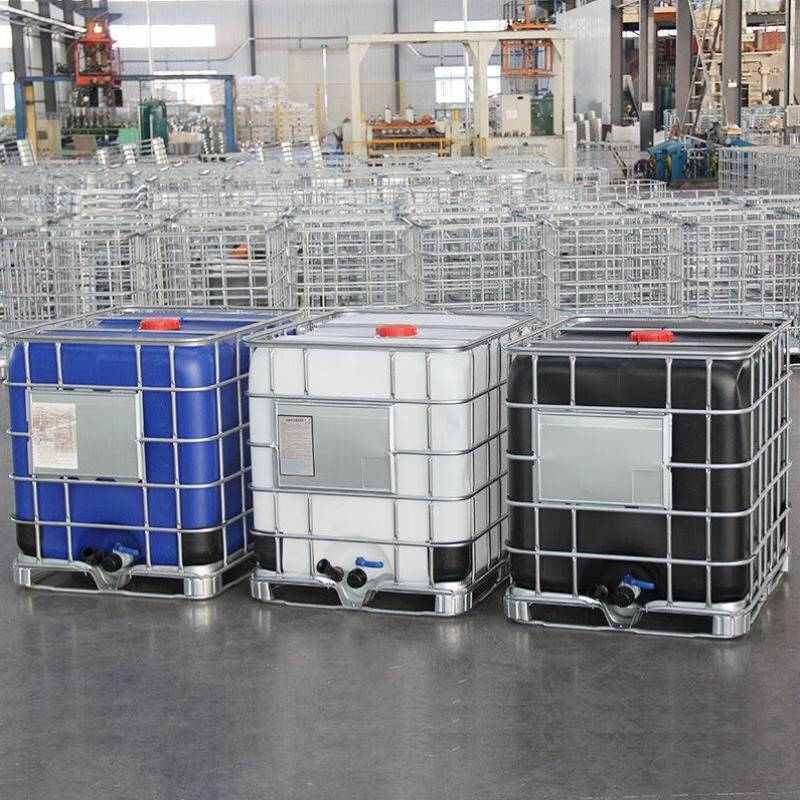 时通1000L吊装款吨桶加厚全新敞口口径ibc吨桶集装桶方形塑料 - 图1