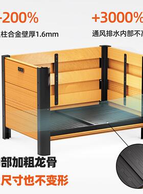 阳台花箱铝合金室内绿植造景金属长方形花盆高级感户外庭院种植箱