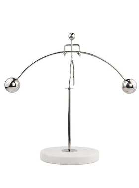 现代简约金属永动机摆件样板房售楼处家居卖场装饰品工艺品摆设