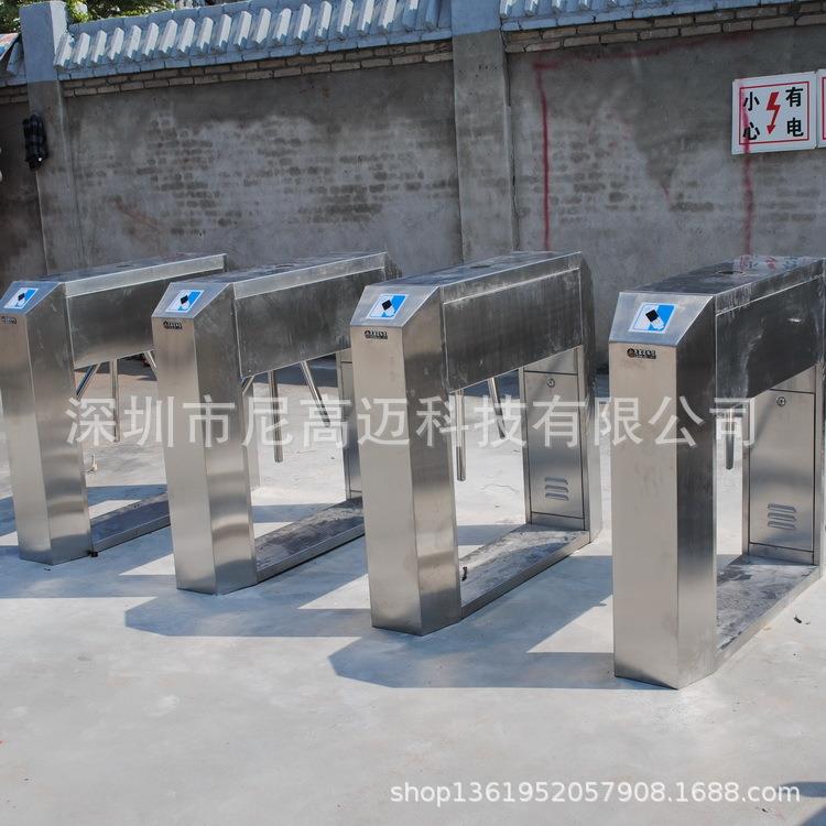 Gaoming construction site personnel access control and attendance three-roller rotary gate machine face recognition pole gate half-height channel