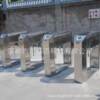 Gaoming construction site personnel access control and attendance three-roller rotary gate machine face recognition pole gate half-height channel