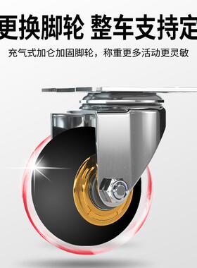 餐车小推车不锈钢手推车商用夜市冰粉摆摊车移动酒店多功能酒水车