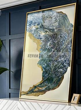 珐琅彩画入户玄关走廊过道装饰画客厅餐厅挂画卧室现代简约壁画
