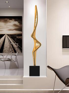 极简意式抽象雕塑摆件入户玄关壁龛客厅高级轻奢竖高高级小众装饰