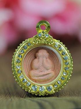 泰国佛牌 阿赞苏斌 龙婆盖 纽扣掩面佛 小佛牌 小掩面佛