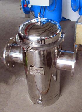 去杂质提篮过滤器泳池毛发收集器立 式除污器碳钢篮式过滤器