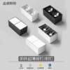 Exposed double-head square spotlight downlight bold lamp bean gall lamp no opening no main light home living room bedroom grille