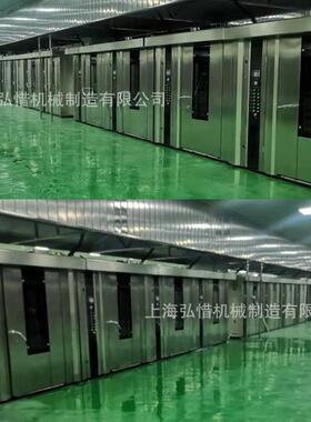 弘惜生产厂家直供热风旋转烤炉大型32盘煤气烤箱新品自动控温炉