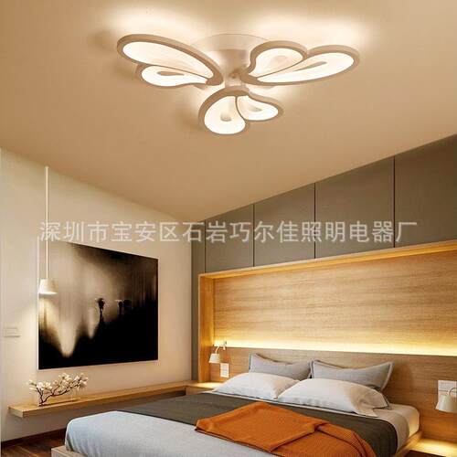 客厅灯具led吸顶灯简约温馨婚房主卧室灯亚克力餐厅灯家装灯饰 - 图3
