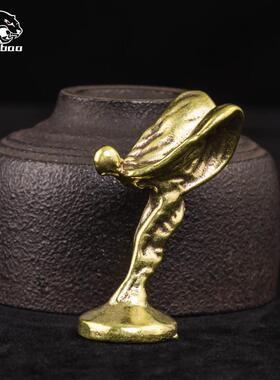 创意手工黄铜摆件纪念杯奖杯纪念奖章小金人工艺品铜器桌面摆设品