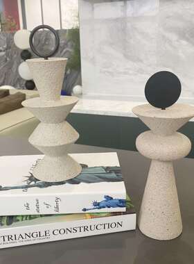 宅寂中古风树脂几摆何件创意摆道具设板间书房286茶几软样装工艺