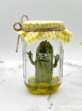 跨境新品A1Gr菜ump Pickle in a Jar sclpturuey罐子里的暴躁泡雕
