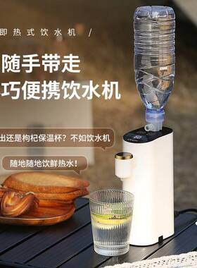 可携式烧水壶旅行瞬热饮水机小型家用电热水壶110v自动抽水加热器