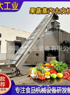 果蔬蒸汽去皮机芋头黄姜脱皮设备全自动商用食品级源头工厂