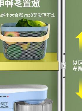 不锈钢厨房置物架四层五层落地多层货架多功能收纳储物架商超货架