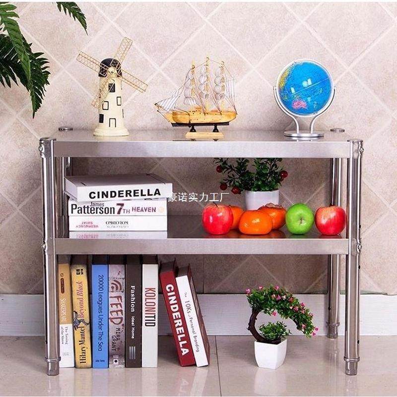 厨房简易两层不锈钢置物架多功能微波炉架烤箱架免打孔收纳架,淘宝优惠券,粉丝福利购,淘宝优惠卷