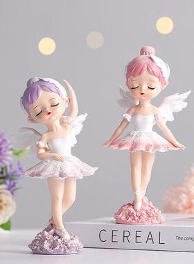 芭蕾舞女孩摆件可爱卡通卧室床头柜桌面儿童公主房间装饰品小礼物