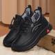 New winter Laobei cloth shoes for men, Beijing velvet thickened and warm shoes for the elderly, soft soles, non-slip, middle-aged and elderly sports shoes