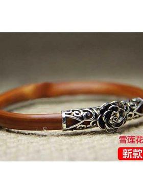高档石阁金藤镯锦男女银饰藤条西藏刚无节制情侣鸡血藤手饰品
