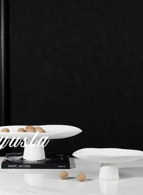 跨境玄关餐厅水果盘摆件售楼部客厅茶几干果收纳托盘软装饰品轻奢